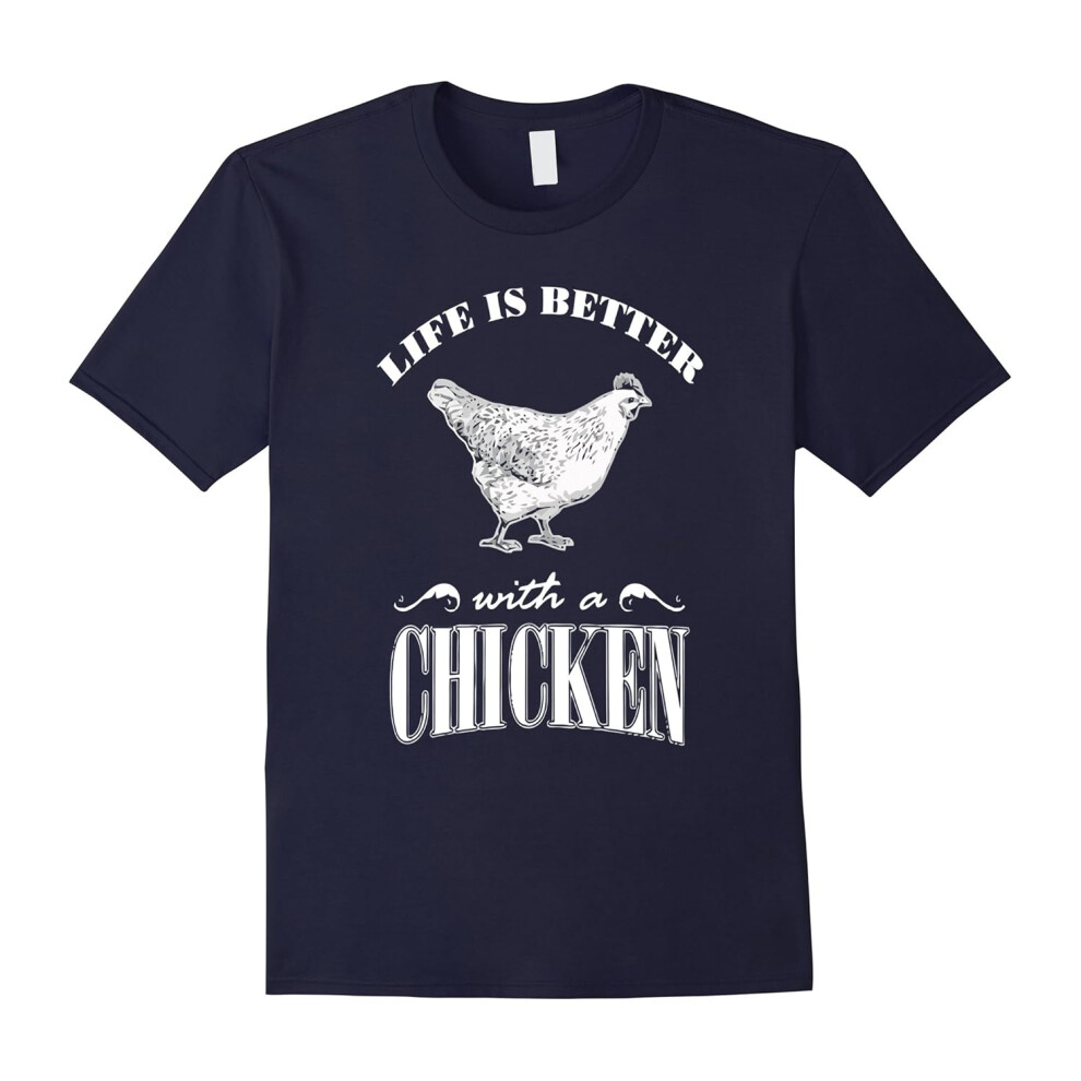 (XXXL) Life Is Better With a Chicken T-shirts For Chicken Lovers-Father's Day