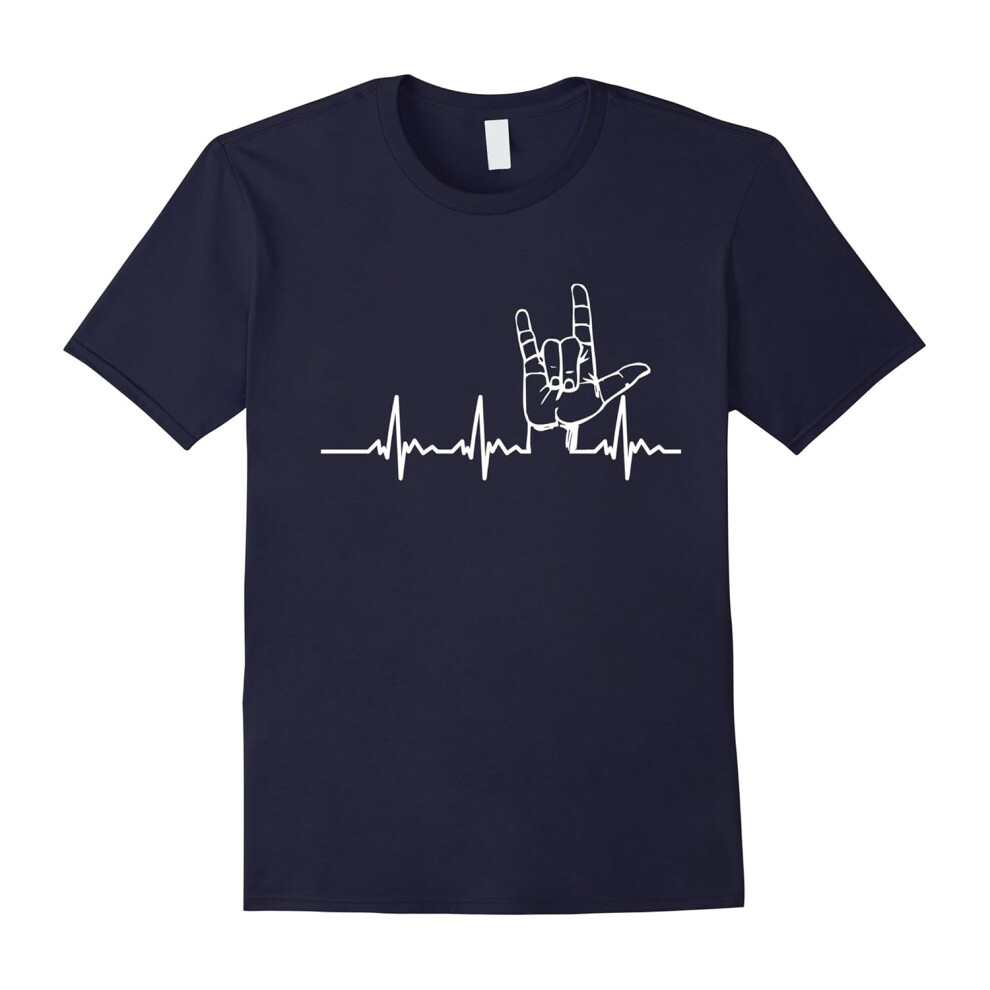 (XXL) sign language gifts- Sign language heartbeat-Father's Day