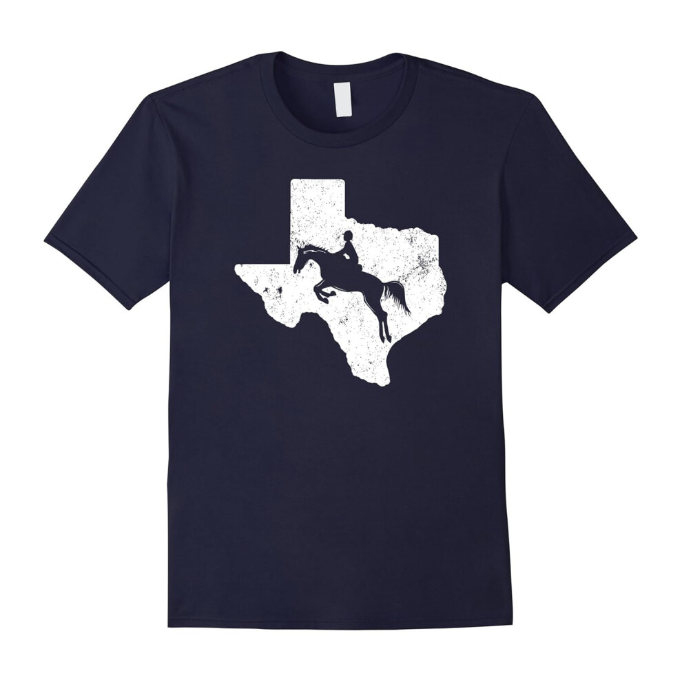 (M) Texas Horse Jumping Shirt Equestrian Gifts-Father's Day