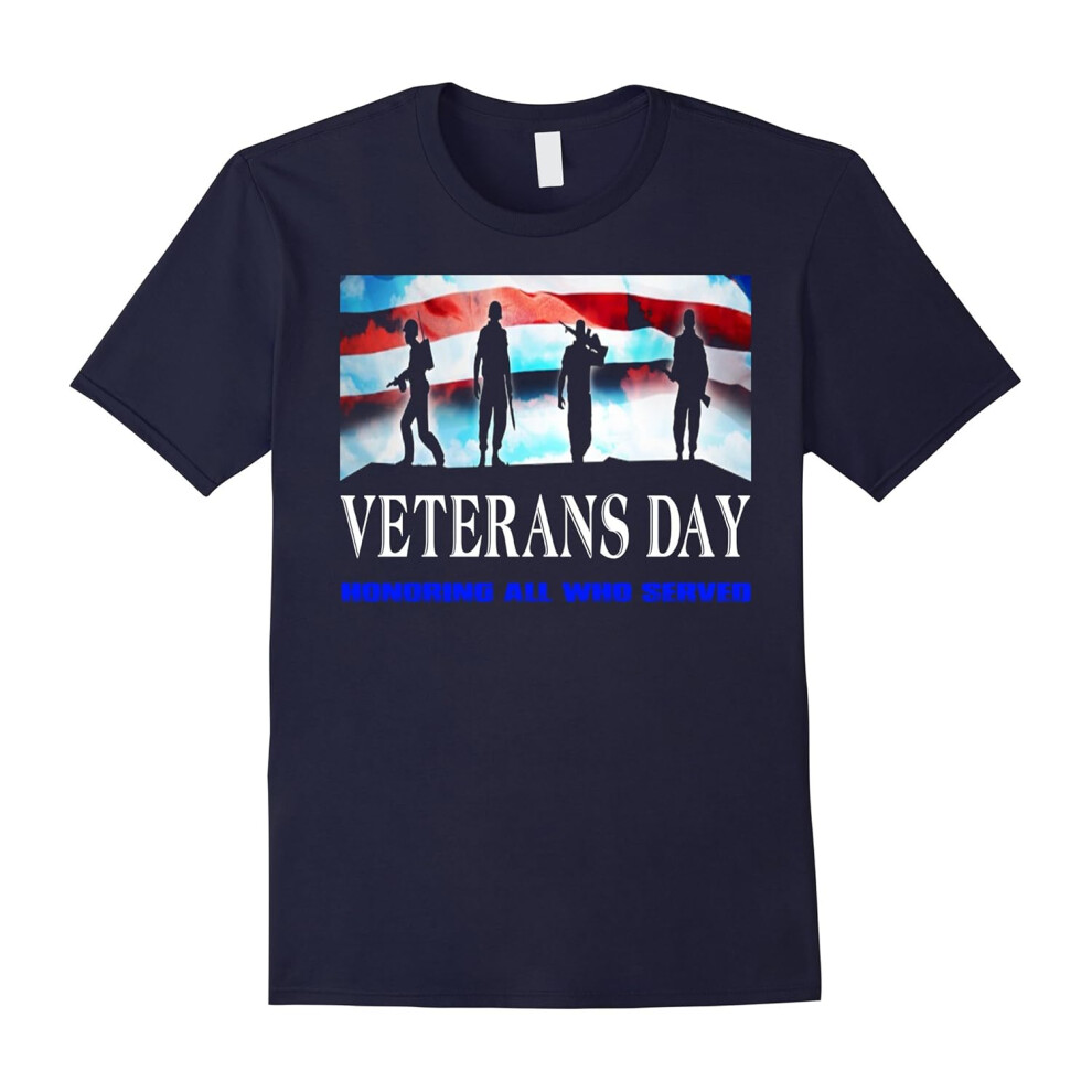 (L) Veterans Day â Honoring All Who Served Shirt-Father's Day