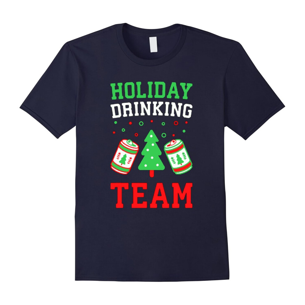 (XXL) HOLIDAY DRINKING TEAM PULLOVERS T-SHIRT-Father's Day