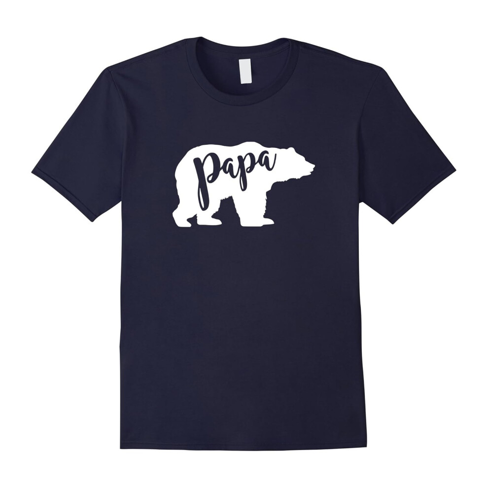 (XXL) Men's Papa Bear Family T-Shirt-Father's Day