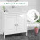 Costway Under Sink Cabinet Bathroom Cabinet Space Saver with Adjustable Shelf 3