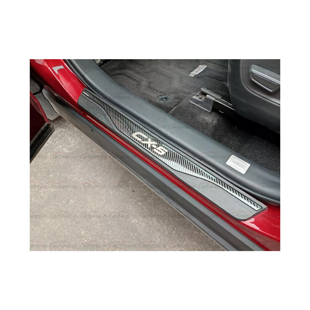 Car Accessories For Mazda Cx-5 Carbon Fibre Door Sill Strip Protection 8678234479590