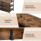 Costway Corner Coat Rack L-shaped Clothes Rack with 7 Hooks & Shoe Bench 8