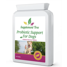 Probiotics for Dogs 120 Tablets; Multi Strain with Digestive Enzymes