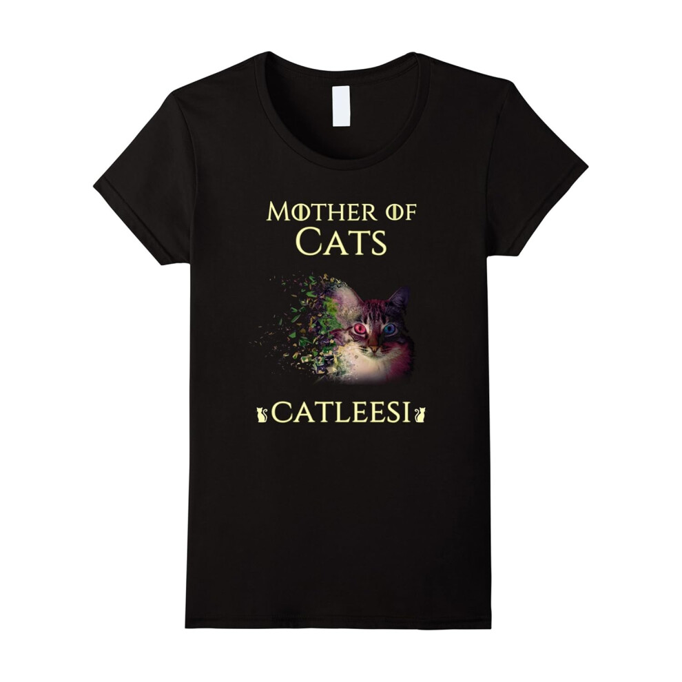 (XXXL) Mother of Cats T-Shirt Catleesi Shirt for Cat Lovers 2017-Father's Day