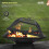 Square Fire Pit Outdoor Garden Patio Heater BBQ Brazier Firepit 4