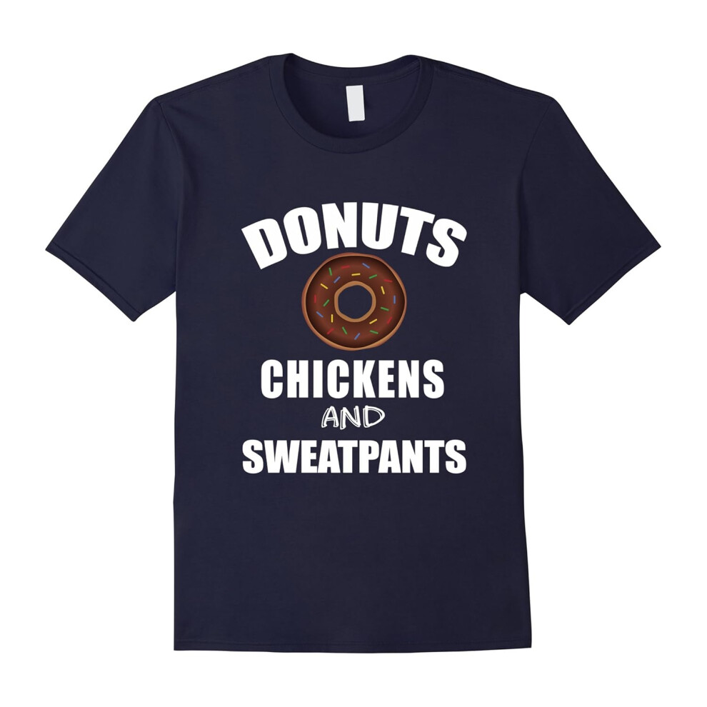 (XXL) FUNNY DONUTS CHICKENS AND SWEATPANTS â Farm and Zoo Lovers-Father's Day