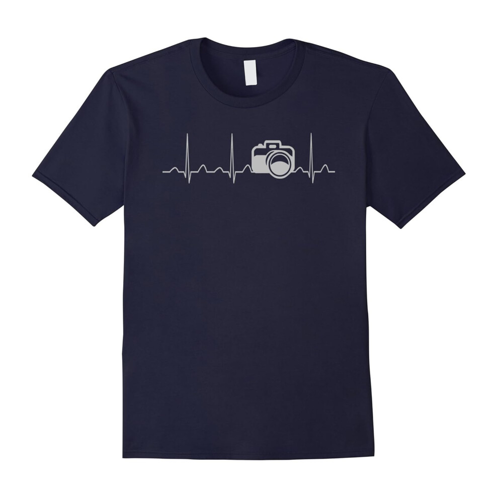 (XXXL) CAMERA HEARTBEAT FUNNY T SHIRT â funny photographer gifts-Father's Day