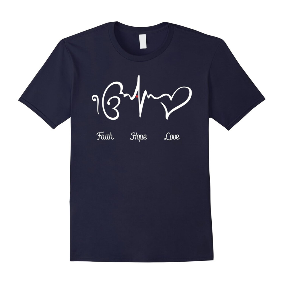 (M) Ik Onkar âFaith Hope Love â Sikh Father's Dayothing âT-Shirt-Father's Day