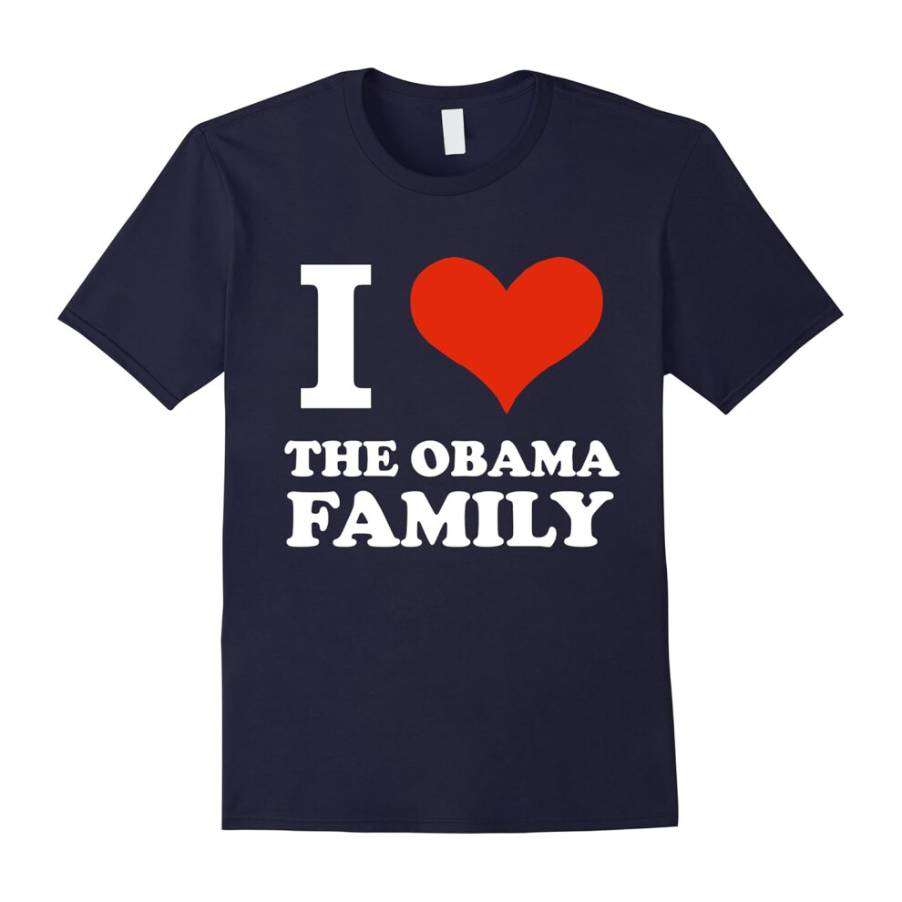 (XXL) I love the Obama Family T-shirt President Potus White House-Father's Day