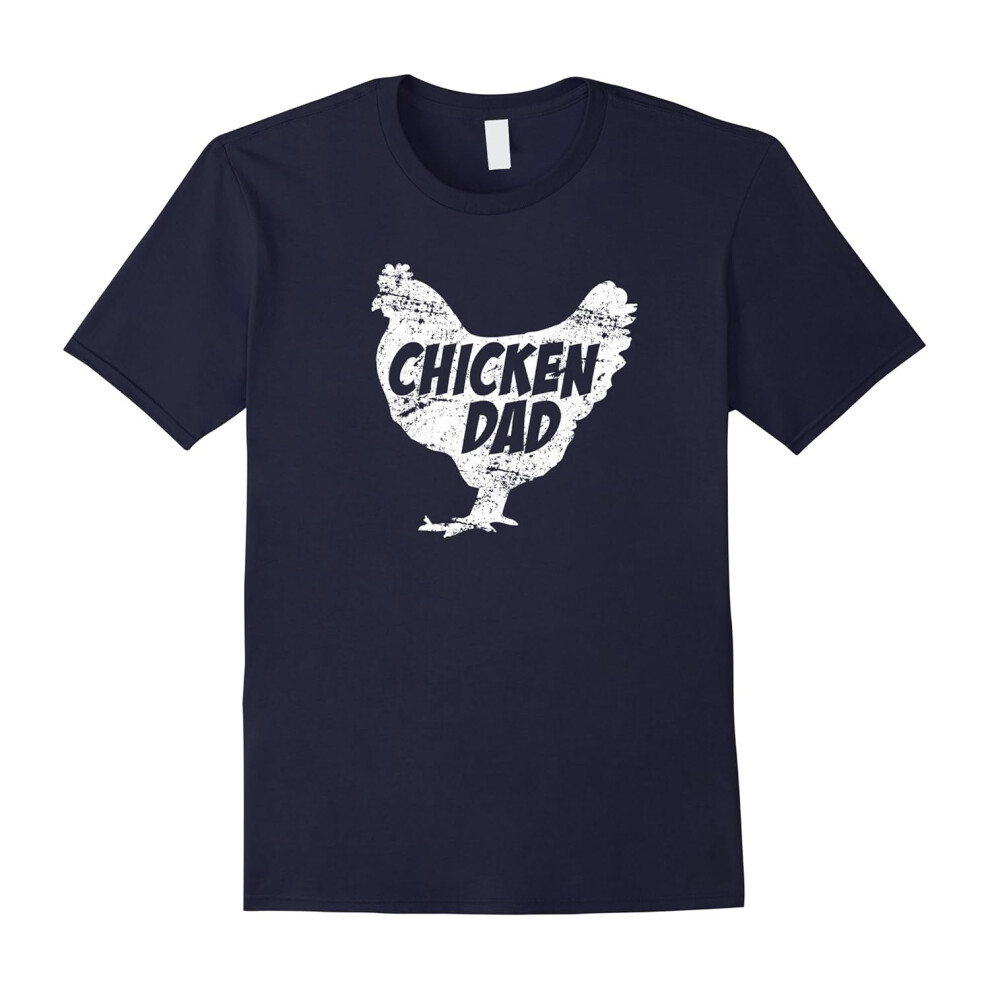 (M) Chicken Dad T-Shirt â Funny Farm Farmer Tee Father Gift-Father's Day