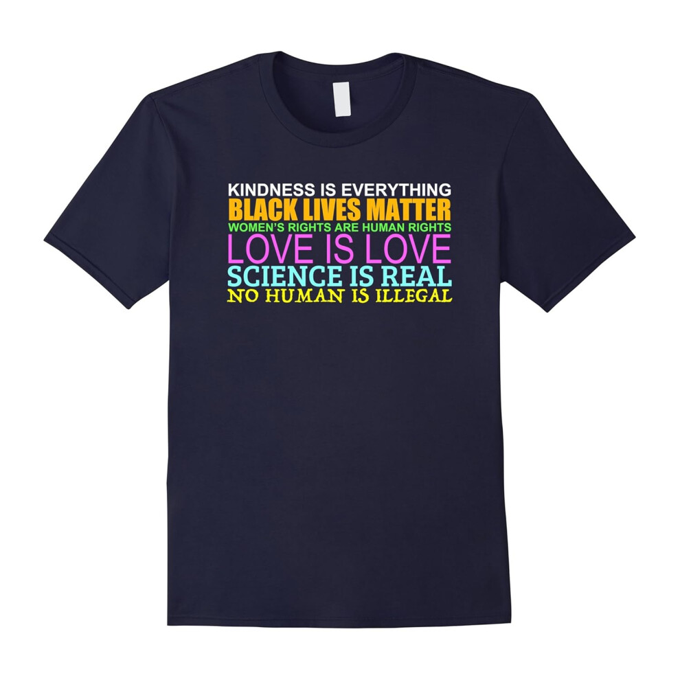 (XXL) New Kindness Is Everything Black Lives Love Is Love T-shirt-Father's Day