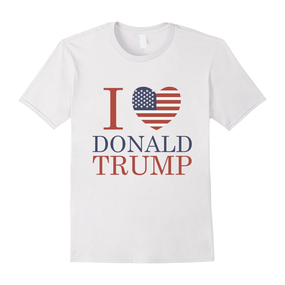 (XXL) I Love Donald Trump T-Shirt-Father's Day