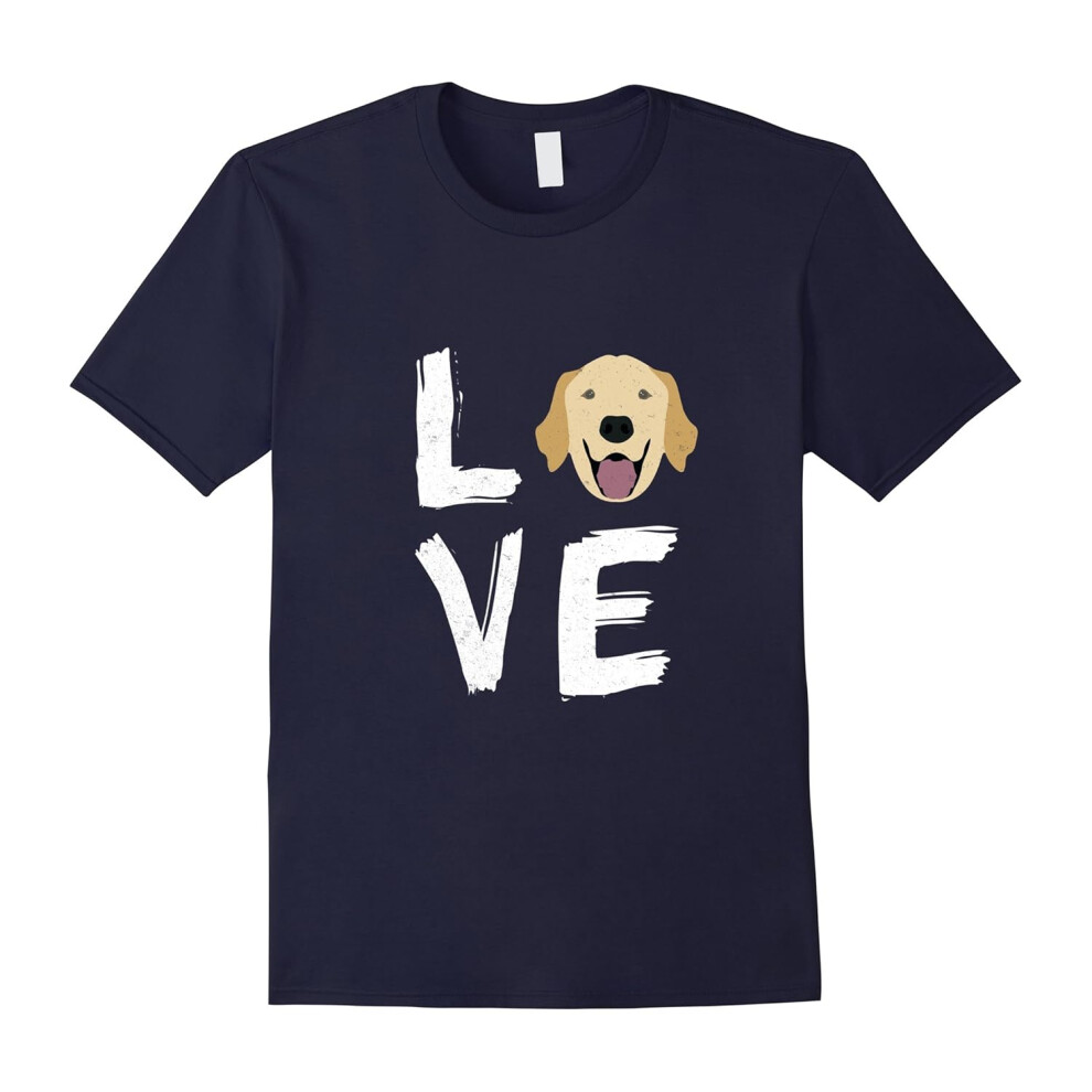 (M) Golden Retriever Love Dog T-Shirt-Father's Day