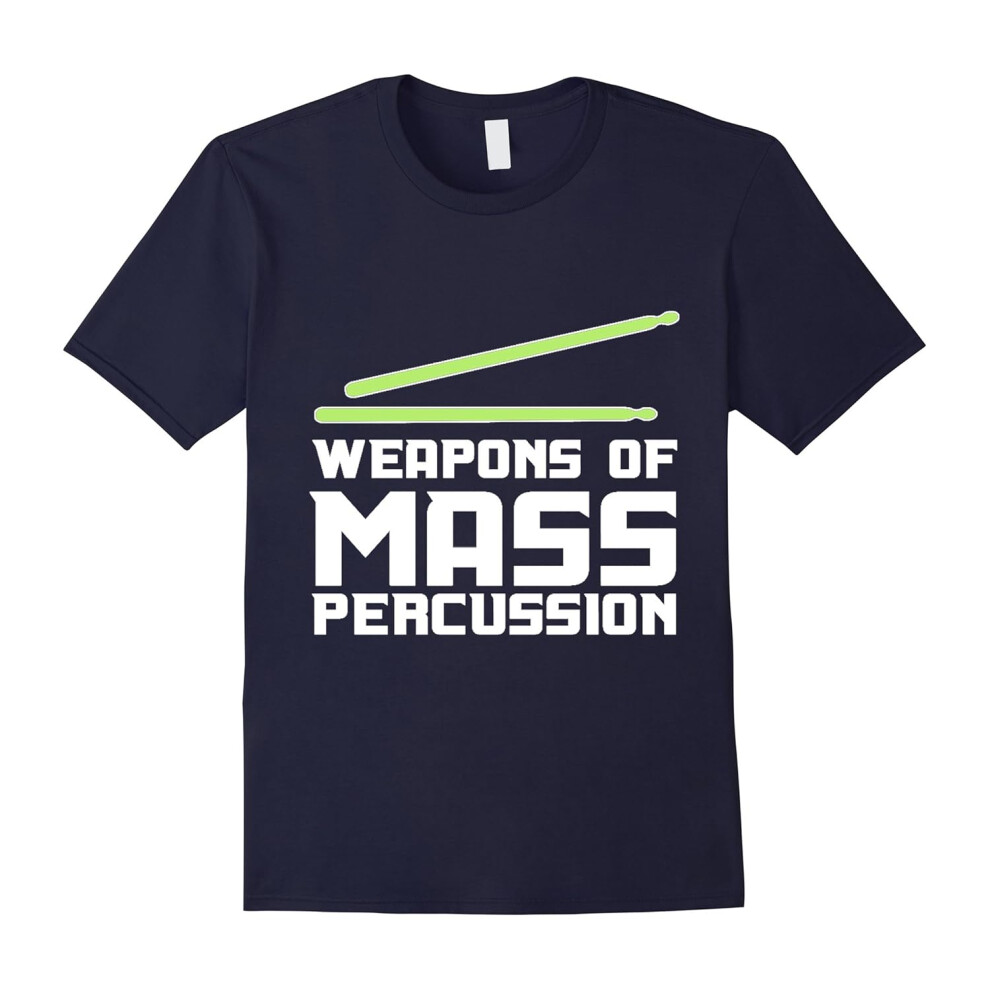 (XL) Weapons Of Mass Percussion Drummer Gifts T-Shirt-Father's Day