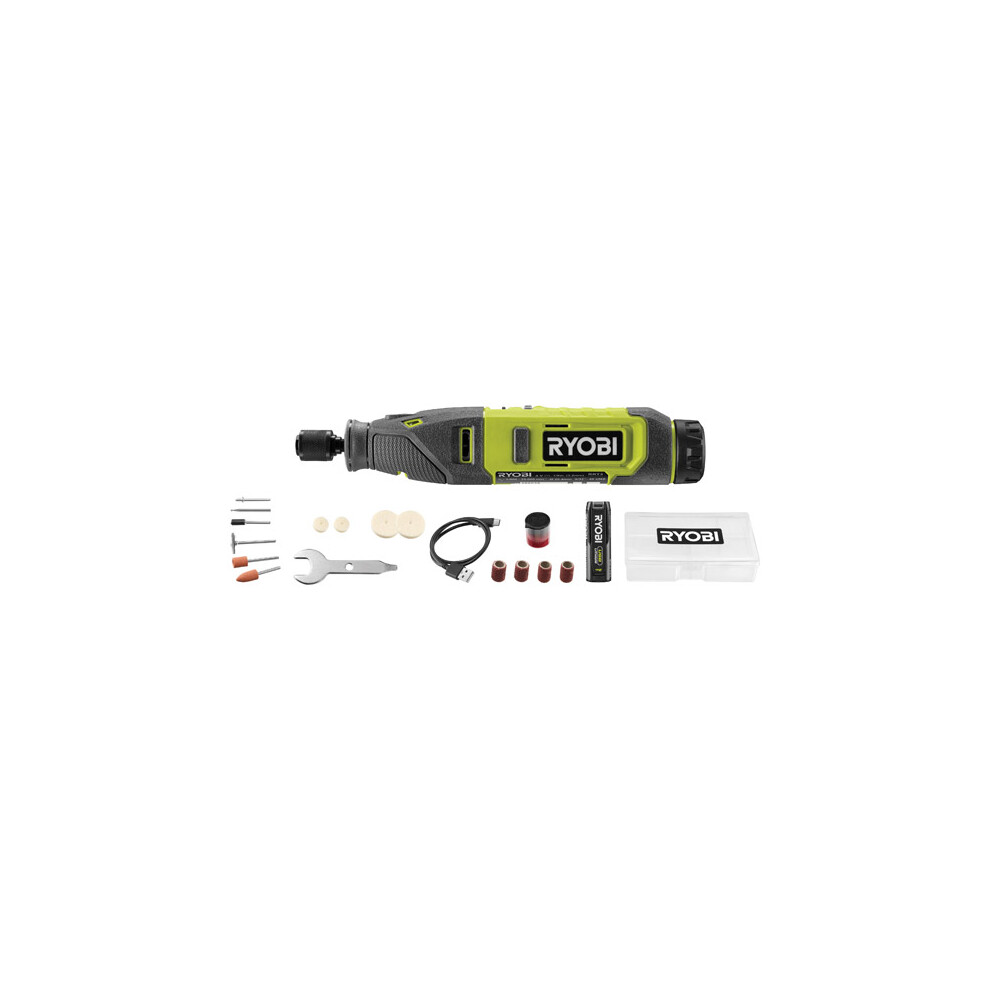 Ryobi USB Lithium Rotary Tool Kit (1 x 2.0Ah) 4V RRT4-120GA15