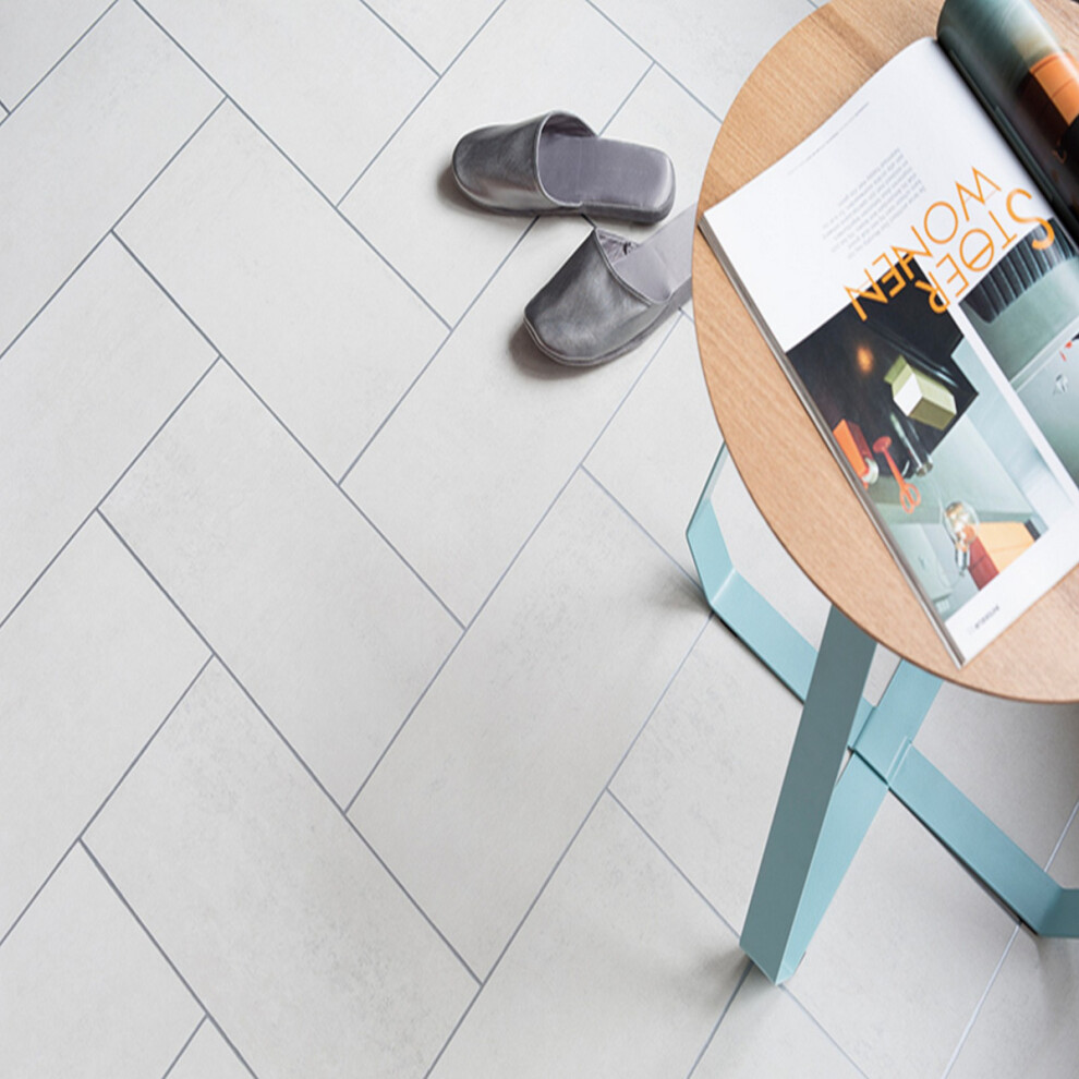 (7m(23') X 2m(6'6")-14mÂ², P1511) Cushion-Backed Anti-Slip Vinyl Flooring for Kitchens, Bathrooms, and Living Rooms, 2.8mm-image-OPC-PFGRMPB-NEW