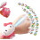 Relógio Hello Kitty com função de projetor 24pcs Slideshow Prenda de Natal 7