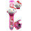 Relógio Hello Kitty com função de projetor 24pcs Slideshow Prenda de Natal 8