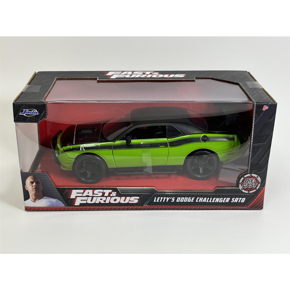 Fast and Furious Lettys Dodge Challenger SRT8 Green and Black 1:24 Jada 253203043