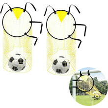(2*yellow) Top Bins Football Targets,1/2/3pcs Football Target Net,outdoor Football Throwing Target For Kicking Accuracy Training, Easy To Attach And Detach To Th