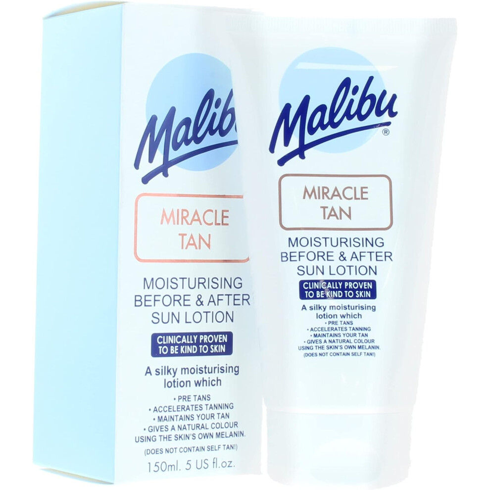 Malibu Sun Miracle Tan, Before and After Sun Lotion,Moisturising,150ml