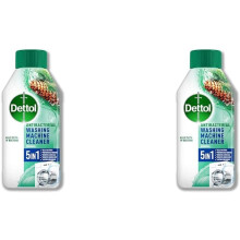 (Green Fresh, 250 ml (Pack of 2)) Dettol Washing Machine Cleaner Deep Clean, Antibacterial Washing Machine Cleaner, Drum Cleaner, Antibacterial Laundry, Prevents Odours