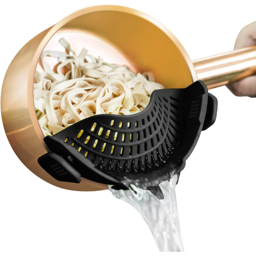AUOON Clip On Strainer Silicone for All Pots and Pans