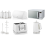 Swan Swan Serenity White Kettle Toaster Digital Microwave & Storage Set 1
