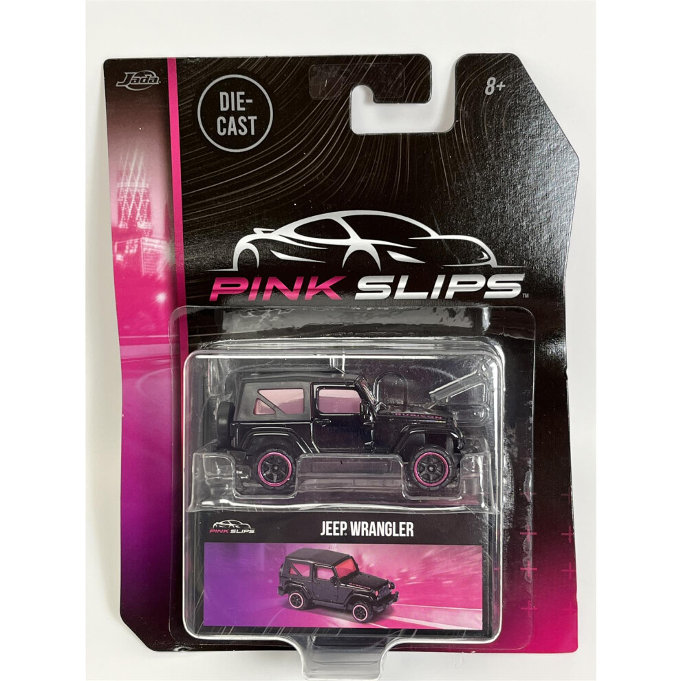 Jeep Wrangler Black 1:64 Scale Pink Slips Jada 213291000