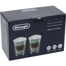 Lot de 2 tasses Latte Macchiato - DELONGHI - Contenance 33 cl - Double parois