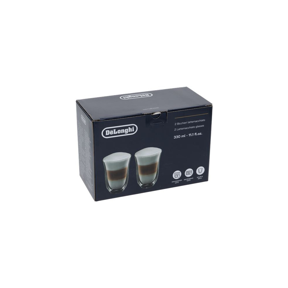 De'Longhi 2 Lattemacchiato glasses