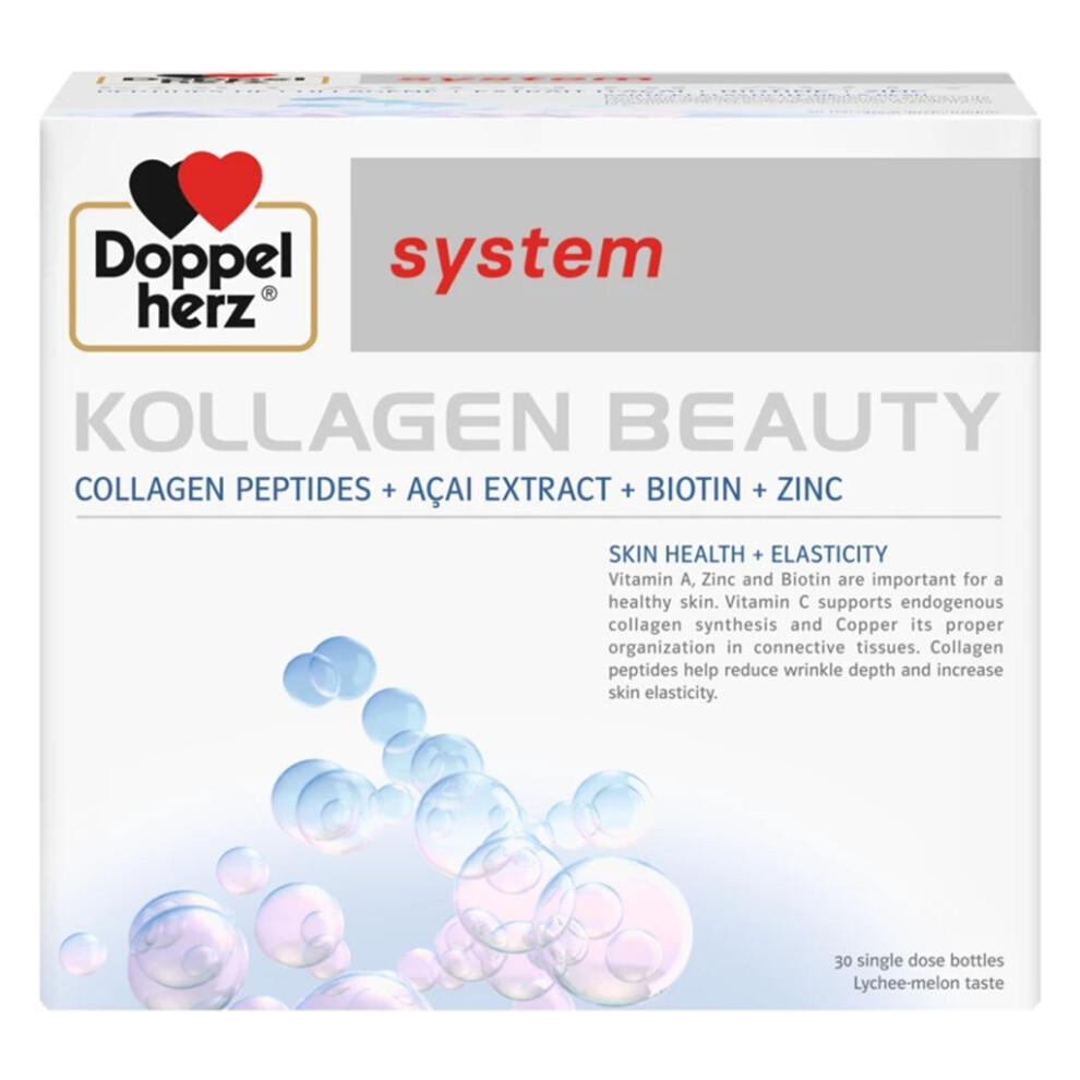 DOPPELHERZ SYSTEM KOLLAGEN BEAUTY SUPPLEMENT 10 x 25ml COLLAGEN DRINKS