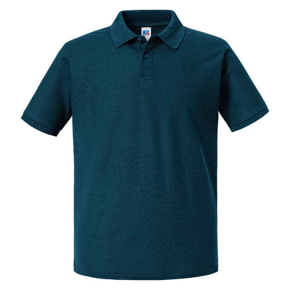 (XXL, Bright Royal Blue) Russell Mens Authentic Pique Polo Shirt