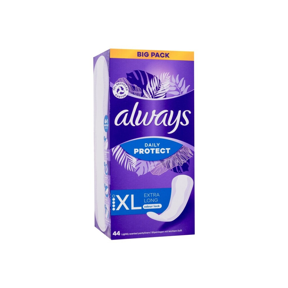 Always - Daily Protect Extra Long Odour Lock - For Women, 44 pc