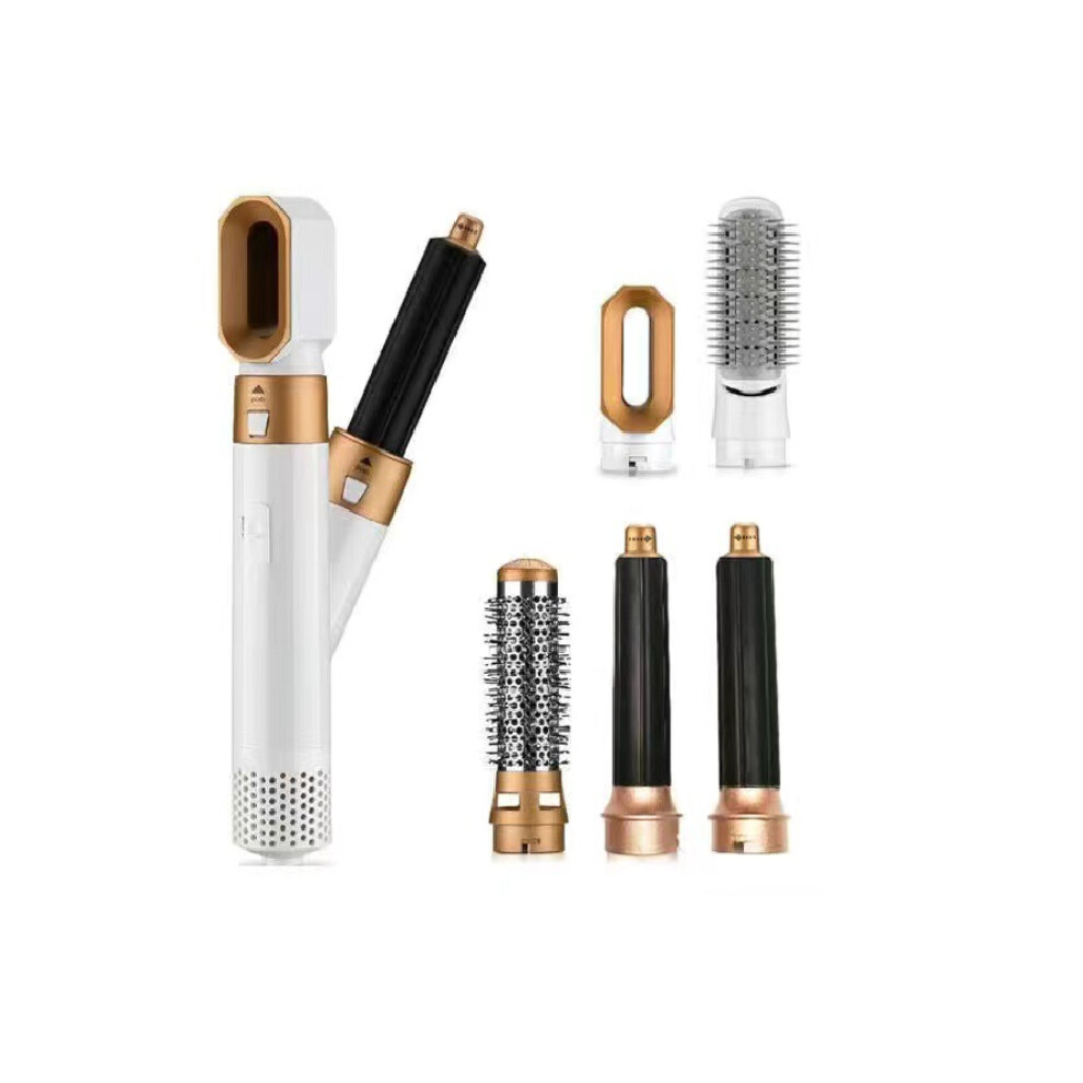 (UK) In 5 1 Electric Hair Dryer Blow Curler Set Detachable Styler Hot Air Brush Salon