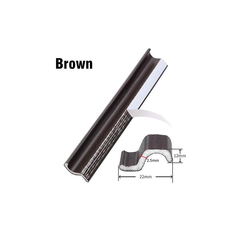 (Brown) 6M Casement Window Seal Strip Self-Adhesive Soundproof Foam Door Gap Filler 9176468005886
