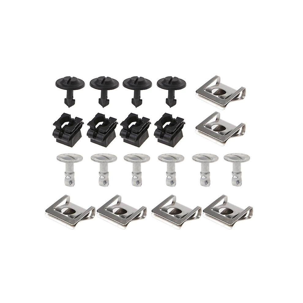 20Pcs Undertray Guard Engine Under Cover Fixing Clips Screw Kit For A4 A6 9176468016653