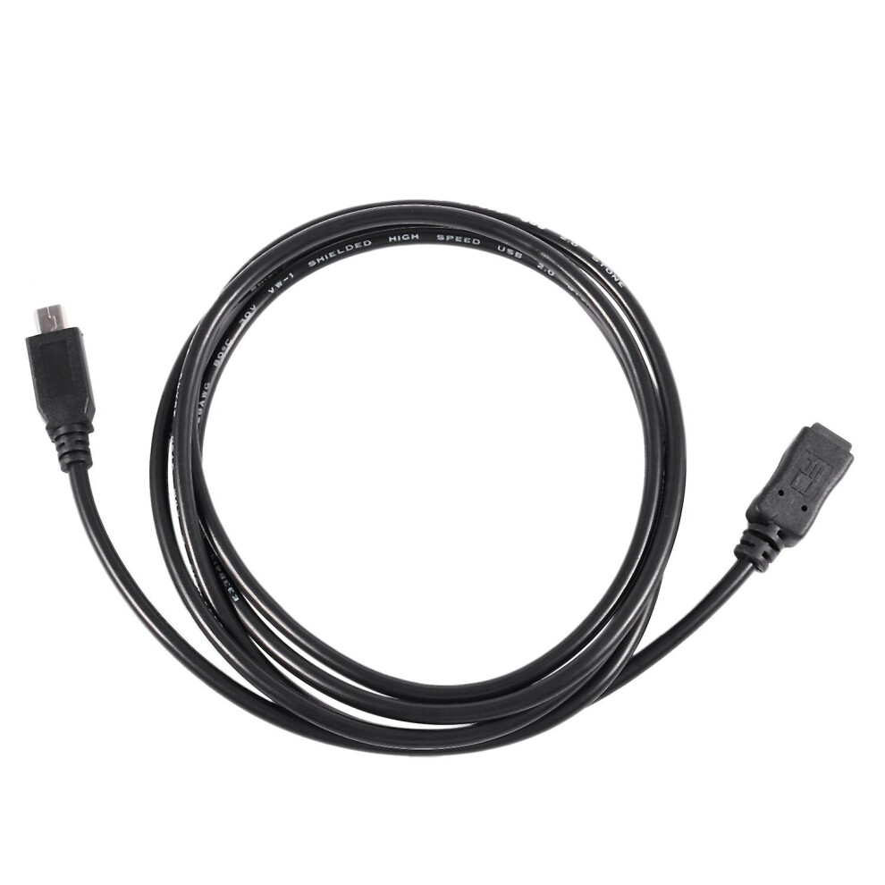1.5M Mini Usb B 5Pin Male To Female Extension Cable Cord Adapter Black 9176468018978