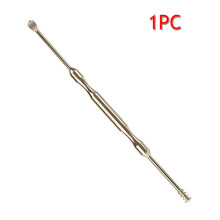 (B) 1PC Double-ended Stainless Steel Spiral Ear Pick Spoon Ear Wax Removal