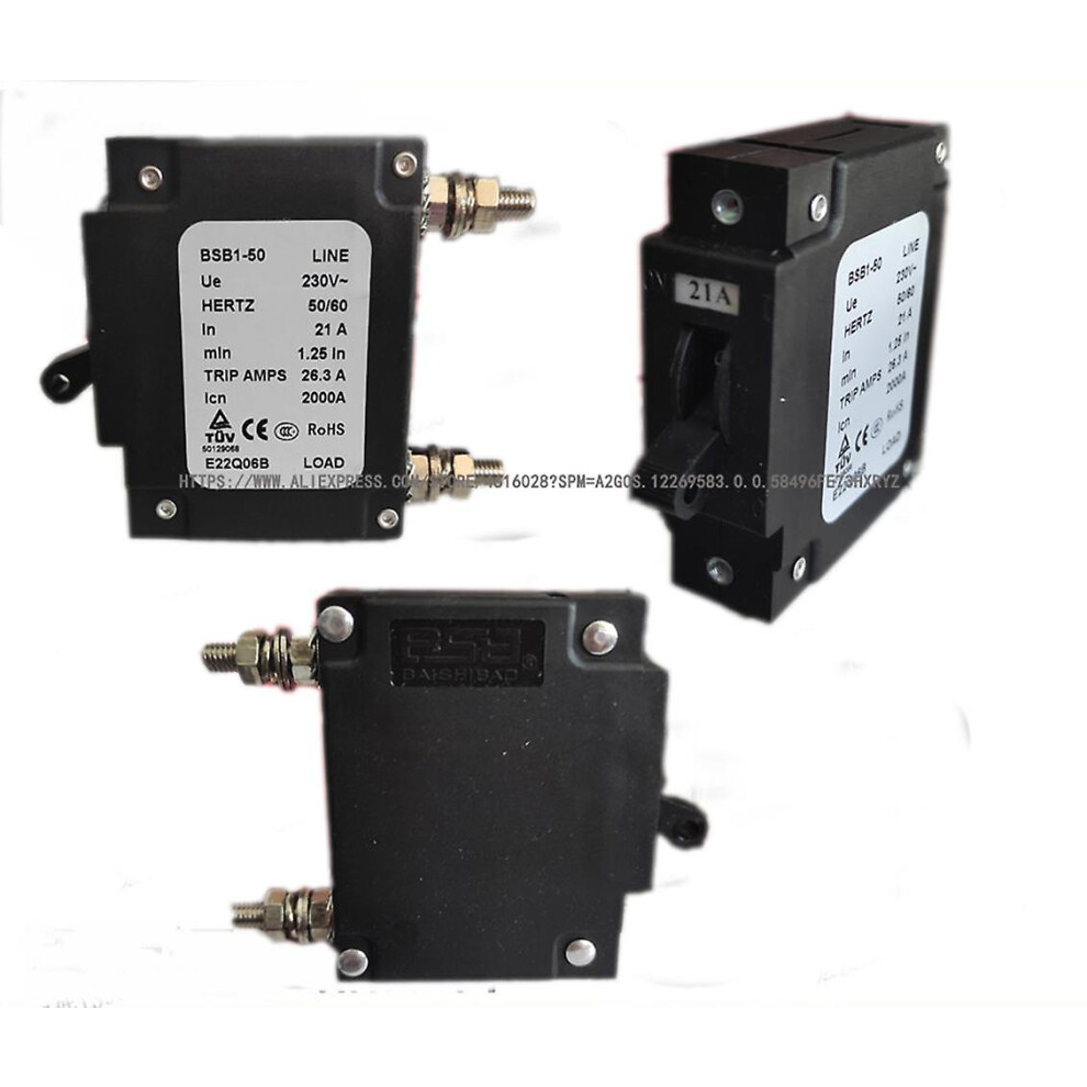 (15A) Bsb1-50 Circuit Breaker In 15A 18A 21A 23A 30A 32A 35A 36A 40A 45A 50A Generator Parts 9176468044212