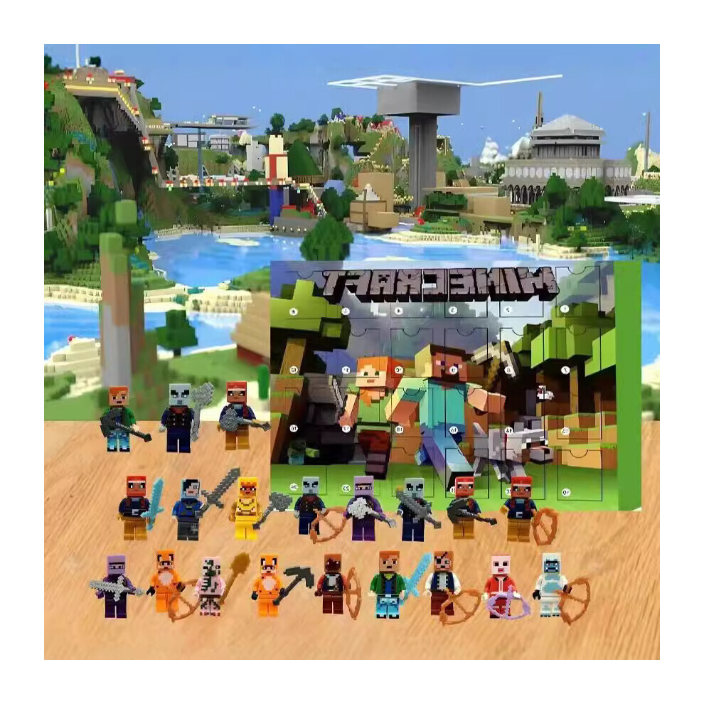 Yetp Star Kids Christmas Minecraft Figures 24 Days Countdown Advent Calendar Toys Surprise Xmas Gifts