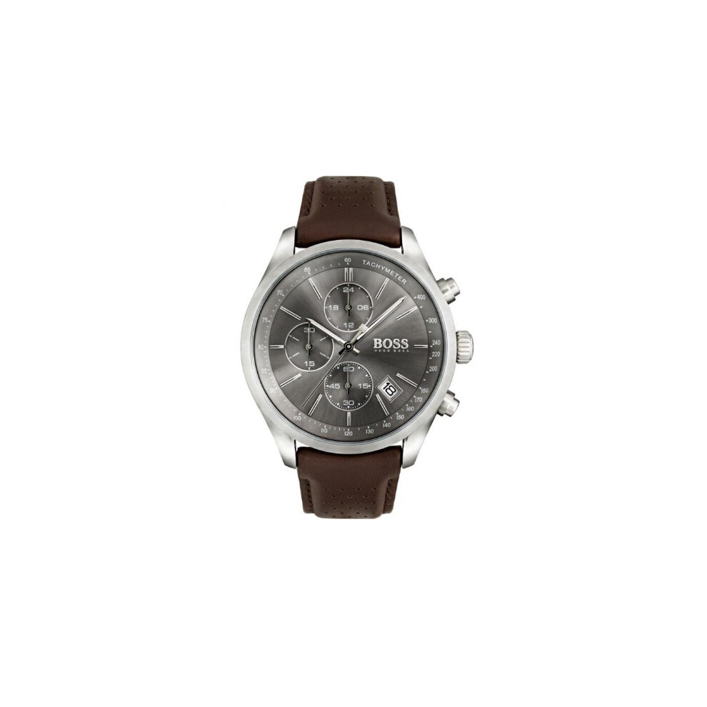 Hugo Boss 1513476 Watch Watch Chronograph Brown Leather Man