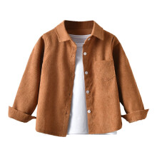 (brown, 5Y) Godderr Boys Corduroy Casual Shirt for Toddler Kids 12M-5Y Brown Color Long Sleeve down Shirt Cardigan Jacket Fall Winter Top