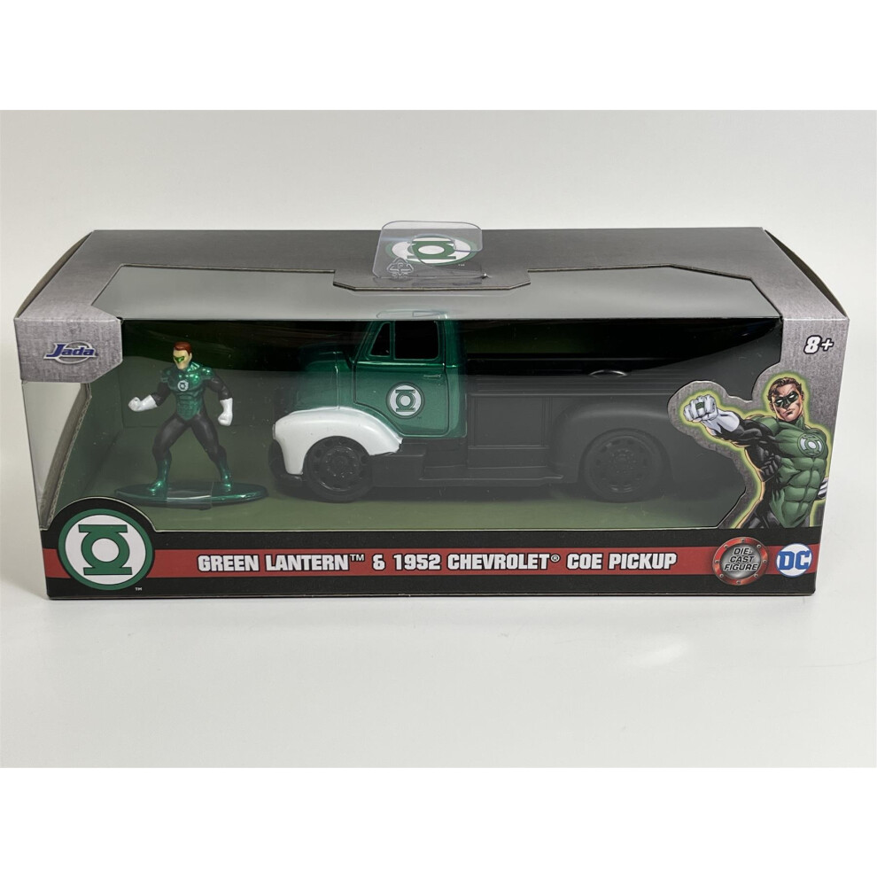 Green Lantern and 1952 Chevrolet Coe Pickup 1:32 Scale Jada 253253015 33093