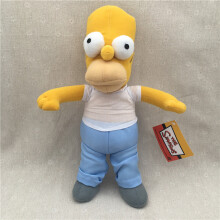(Dad 35CM) Simpson Family Plush Doll for Kids Soft Plush Toys Cuddly Collectable Birthday Christmas Toys Gifts Home Decoration for Boys Girls