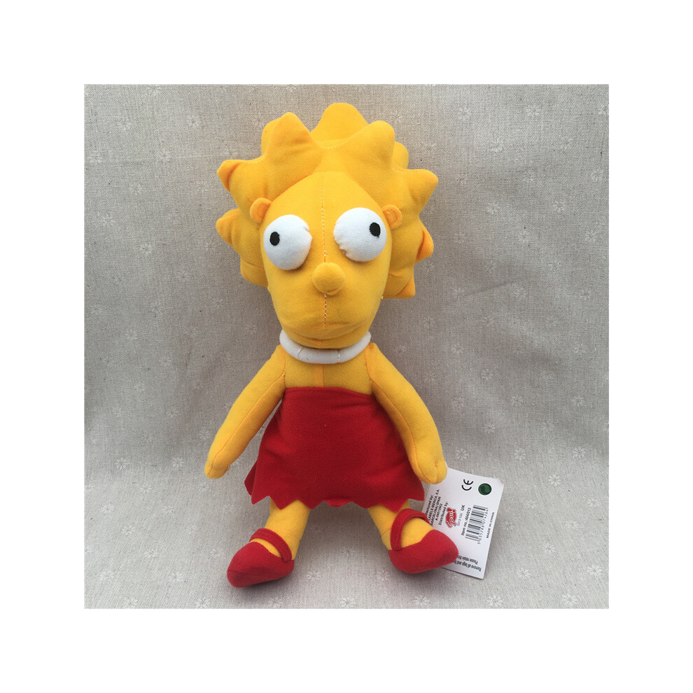 (Sister 33CM) Simpson Family Plush Doll for Kids Soft Plush Toys Cuddly Collectable Birthday Christmas Toys Gifts Home Decoration for Boys Girls