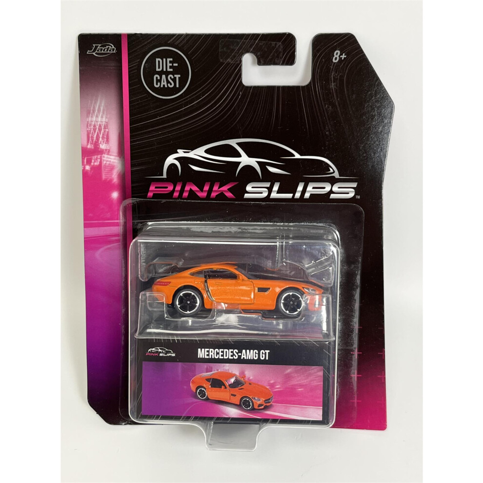 Mercedes AMG GT Orange 1:64 Scale Pink Slips Jada 213291000